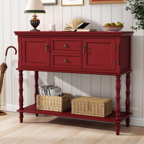 Retro wood console table 2 - retro, w/